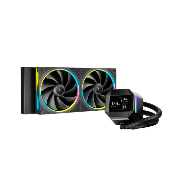 SISTEMA LIQUIDO DEEPCOOL LM240 ( R-LM240-BKDMMC-1 ) PANTALLA 2.4" IPS | LED-ARGB