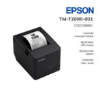 IMPRESORA TERMICA EPSON TM-T20IIIL-001 ( C31CH26001 ) USB - SERIAL (RS-232) | BLACK