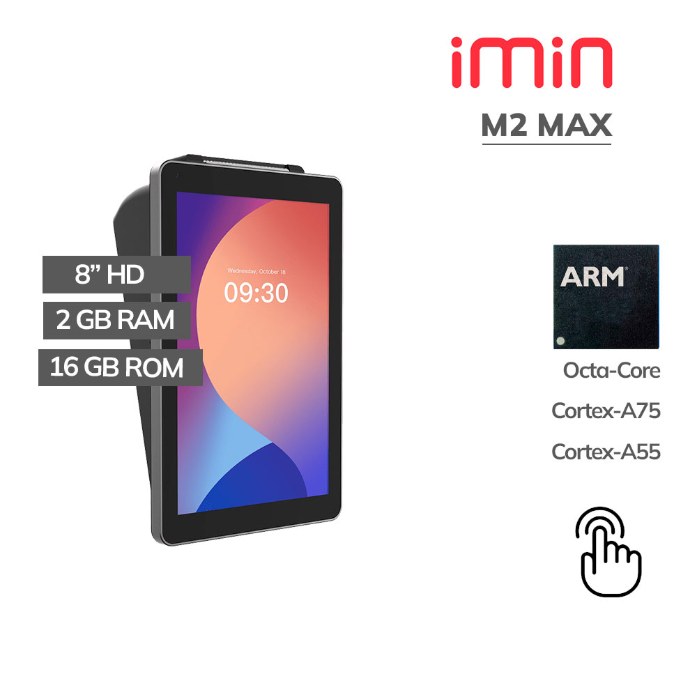M2-MAX All In One Imin M2 Max Octa-Core 2Gb 16Gb ROM 8 Pulg Android - Impresora 58Mm - Wifi - BT - Imagen 1
