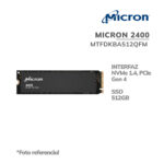Disco Solido SSD Micron 512GB 2400 ( MTFDKBA512QFM ) PCIe | NVME | Gen4 OEM