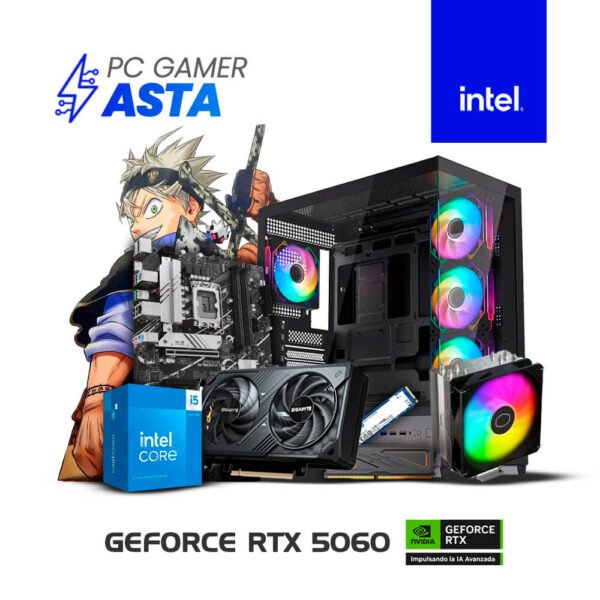 PC GAMER ASTA - I5-14400 | 16GB RAM | 1TB SSD | T VIDEO RTX 5060 8GB
