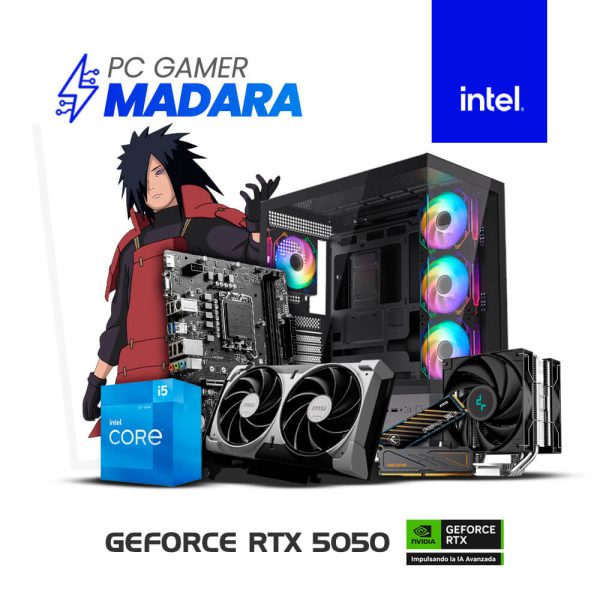 PC GAMER MADARA - I5-12400F | 16GB RAM | 500GB SSD | T VIDEO RTX 5050 8GB