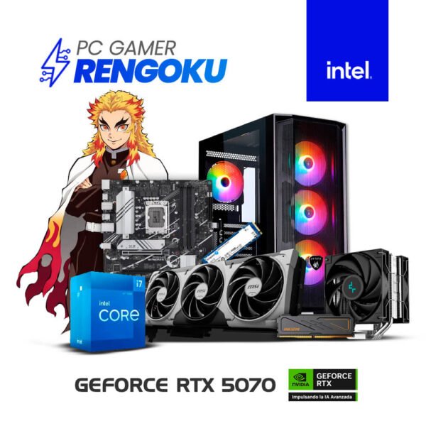 PC GAMER RENGOKU - I7-12700 | 16GB RAM | 1TB SSD | T VIDEO RTX 5070 12GB