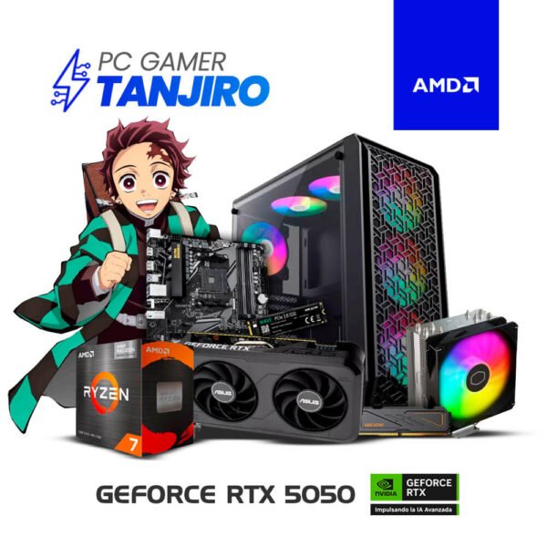 PC GAMER TANJIRO - RYZEN 7 5700 | 16GB RAM | 512GB SSD | T VIDEO RTX 5050 8GB