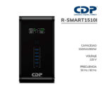 UPS CDP 1500Va/900W (R-SMART1510I) 10 Tomas | 5 USB-A | USB-C | Negro