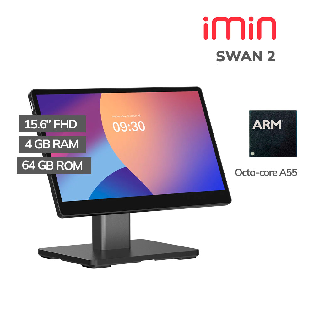 Swan-2 All In One Imin Swan 2 Octa-Core 4Gb 64Gb ROM 15.6" FHD Android - Impresora 80Mm - Wifi - BT - Imagen 1