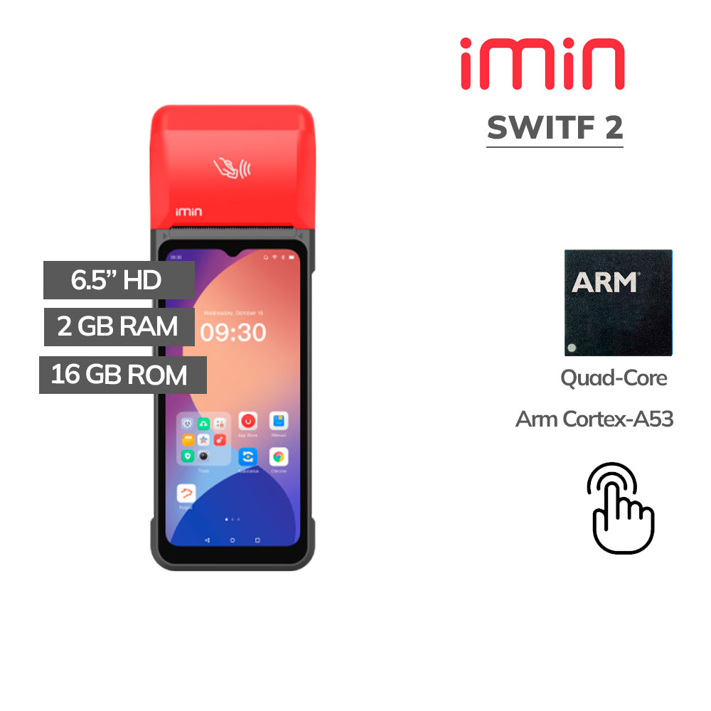 Swift-2_imin All In One Imin Swift 2 Quad-Core 2Gb 16Gb Rom 6.5 Pulg Android - Impresora 58Mm - Wifi - BT - Imagen 1