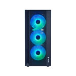 Case Gamer Halion Tornado-04 Black ( TORNADO 04 BK ) 600W | Vidrio Templado | 4 LED-ARGB - Imagen 4