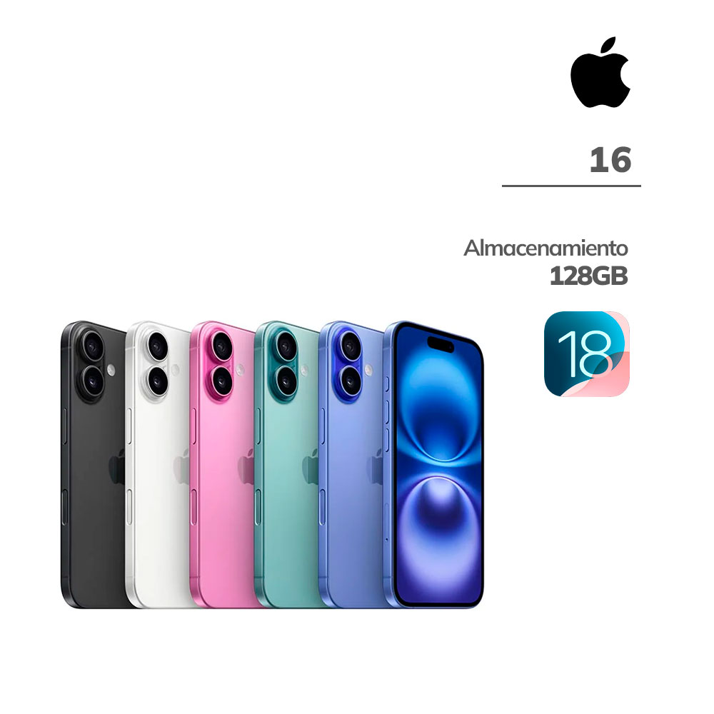 apple-iphone-16-chip-a18-5g-128gb-pantalla-oled-6.pc-speed Apple iPhone 16 | Chip A18 - 5G | 128GB - iOS | Pantalla OLED 6.1" - Imagen 1