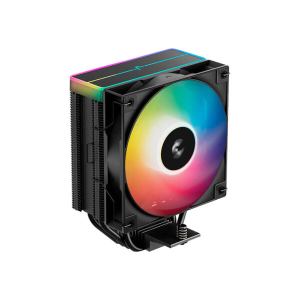 COOLER PARA PROCESADOR DEEPCOOL AG400 BK ARGB V2 ( R-AG400-BKAMMN-GJD ) NEGRO | LED-ARGB