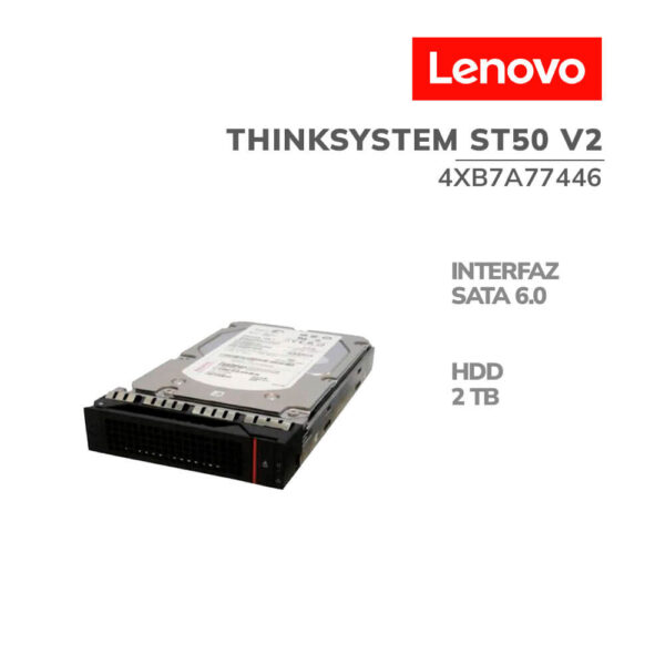 DISCO DURO LENOVO THINKSYSTEM ST50 V2 35IN 2TB 72K SATA 6GB NHS 512N ( )