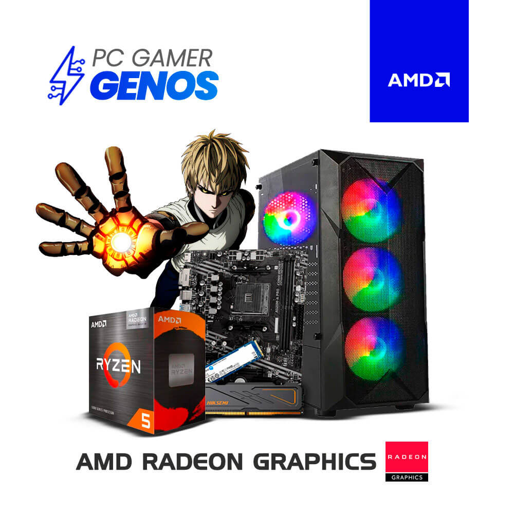 pc-gamer-genos-ryzen-5-5600gt-16gb-ram-500gb-ssd-pc-speed PC Gamer Genos - Ryzen 5 5600GT | 16GB RAM | 500GB SSD - Imagen 1