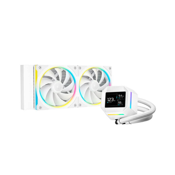 SISTEMA LIQUIDO DEEPCOOL LM240 WH ( R-LM240-WHDMMC-1 ) PANTALLA 2.4" IPS | LED-ARGB