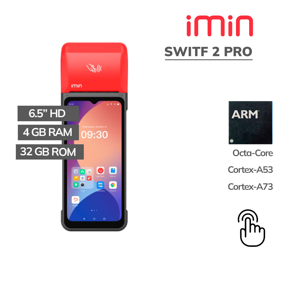 switf2pro_ All In One Imin Swift 2 Pro Octa-Core 4Gb 32Gb ROM 6.5 Pulg Android - Impresora 58Mm - Wifi - BT - Imagen 1