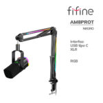 Microfono Fifine AM8 Prot Con Brazo ( AM8PROT ) USB-C - XLR Connector | LED-RGB