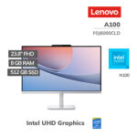 ALL IN ONE LENOVO A100 CELERON N100 8GB 512GB SSD 23.8" FHD IPS FREEDOS (F0J6000CLD)