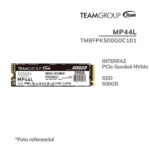 Disco Solido SSD Teamgroup 500GB Mp44L ( TM8FPK500G0C101 ) PCIe | Nvme