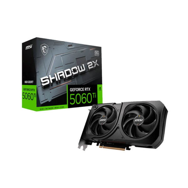TARJETA DE VIDEO MSI RTX 5060TI 8GB SHADOW 2X OC PLUS ( 912-V536-023 ) 128 BITS