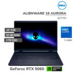 LAPTOP GAMER DELL ALIENWARE AURORA 16 AC16250 CORE 7-240H 32GB 1TB SSD RTX 5060 8GB 16" 2.5K WINDOWS 11 (GCTYH)