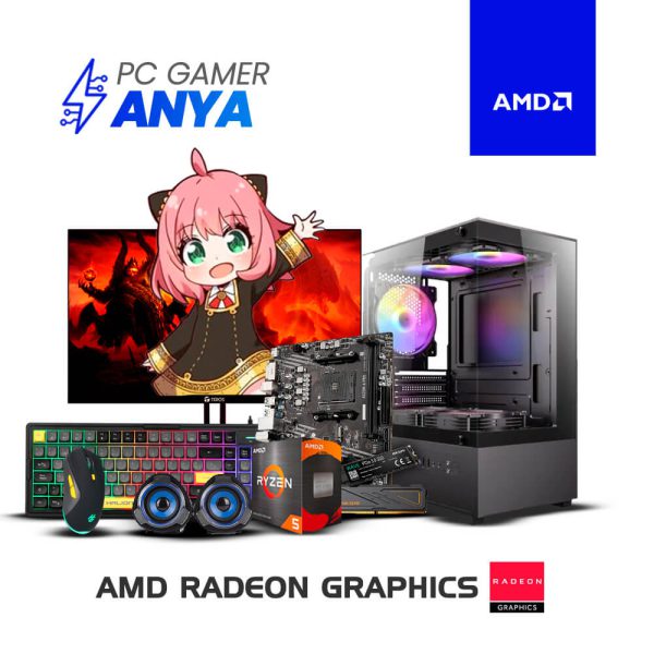 PC GAMER ANYA | RYZEN 5 5600GT - 16GB RAM - 512GB SSD - 23.8″ FHD