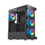 Case Gamer Halion Tauro Cr33 ( TAURO-CR33 ) Panel Vidrio | 500W | 4 LED-ARGB - Imagen 2