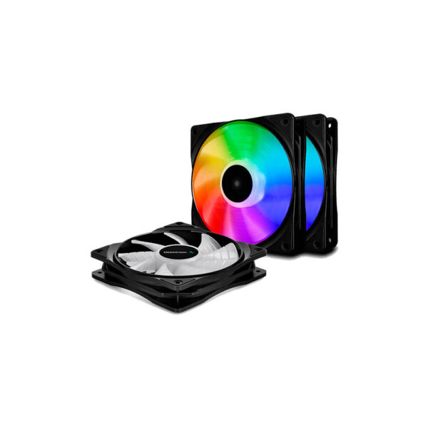 COOLER PARA CASE DEEPCOOL CF120 ( DP-FA-RGB-CF120-3 ) PACK 3 - 120MM | LED- ARGB