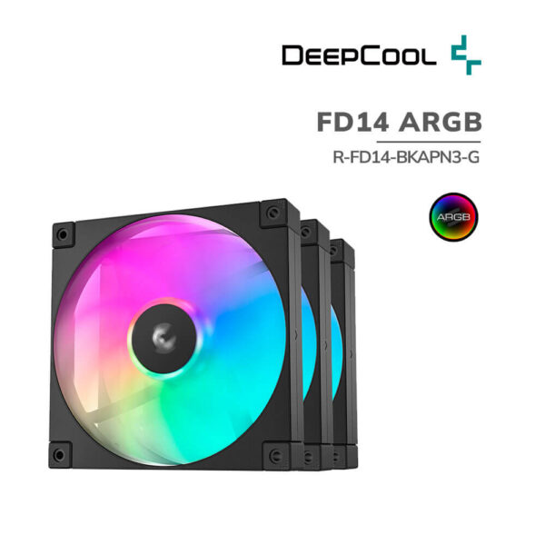 COOLER PARA CASE DEEPCOOL FD14 ARGB 3 EN 1 (R-FD14-BKAPN3-G)