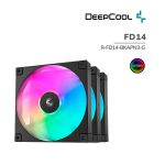 COOLER PARA CASE DEEPCOOL FD14 (R-FD14-BKAPN3-G) 140MM | PACK 3 | LED-ARGB
