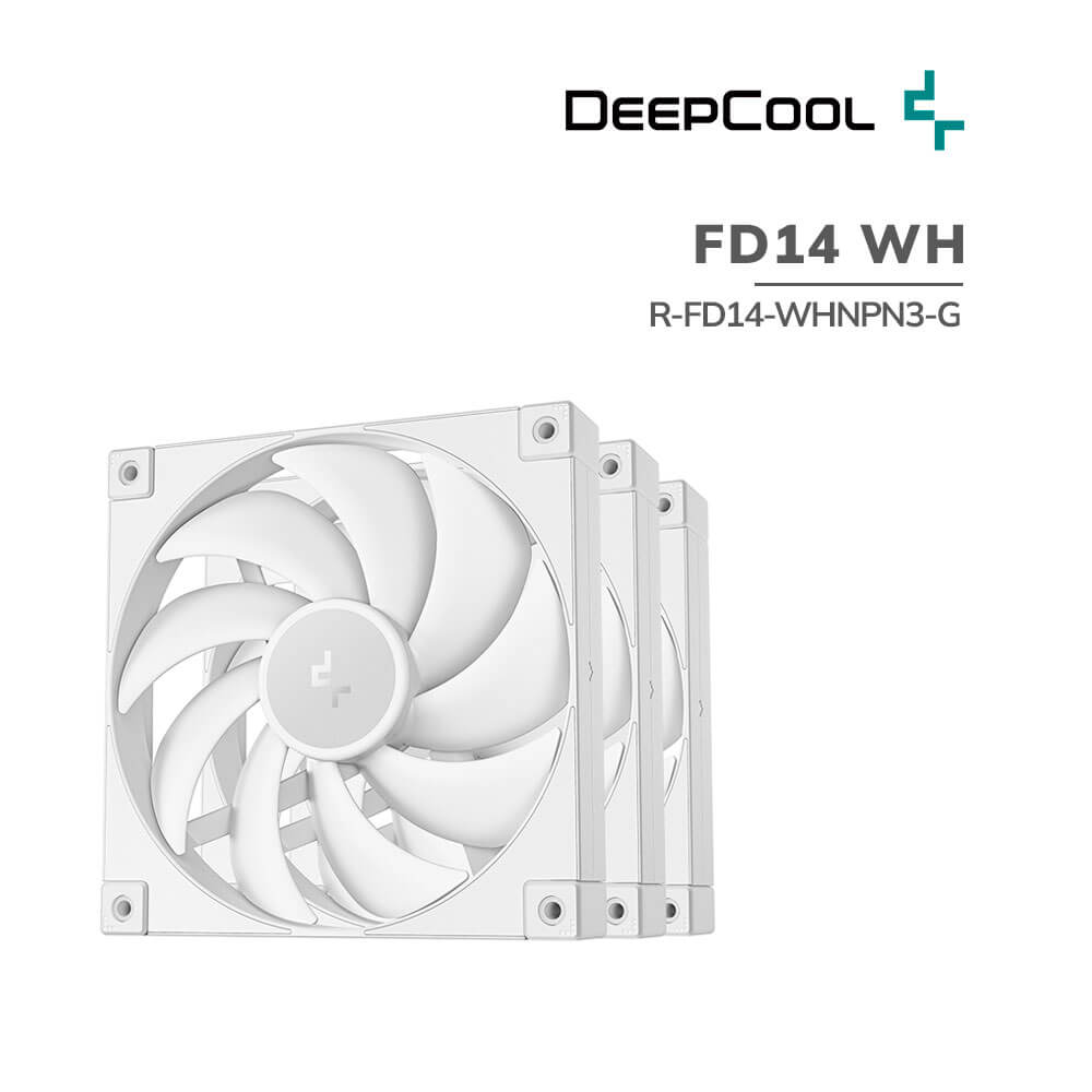 cooler-para-case-deepcool-fd14-wh-3-in-1-r-fd14-whnpn3-g-pc-speed Cooler para Case DeepCooL FD14 WH-3 in 1 (R-FD14-WHNPN3-G) - Imagen 1