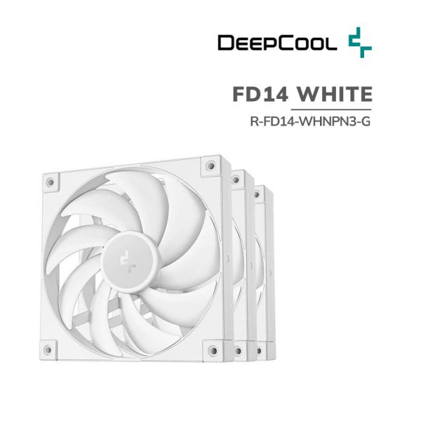 COOLER PARA CASE DEEPCOOL FD14 WHITE (R-FD14-WHNPN3-G) 140MM | PACK 3