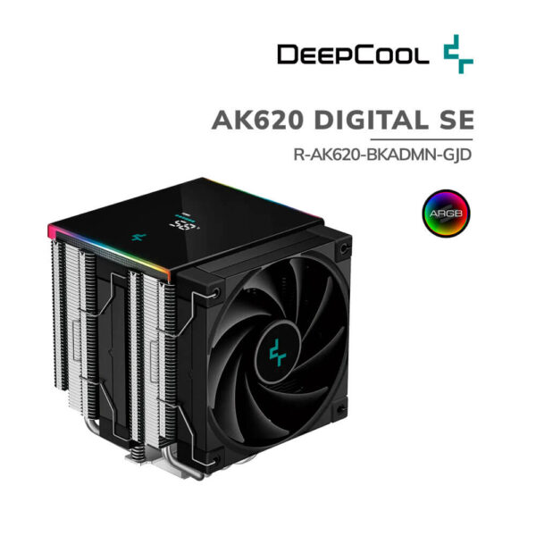 COOLER PARA PROCESADOR DEEPCOOL AK620 DIGITAL SE (R-AK620-BKADMN-GJD)