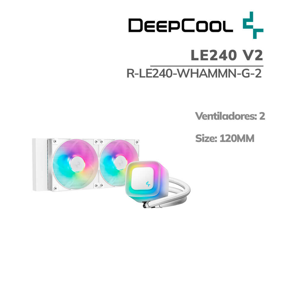 sistema-de-enfriamiento-liquido-deepcool-le240-v2-r-le240-whammn-g-2-led-argb-pc-speed SISTEMA DE ENFRIAMIENTO LIQUIDO DEEPCOOL LE240 V2 ( R-LE240-WHAMMN-G-2 ) LED-ARGB