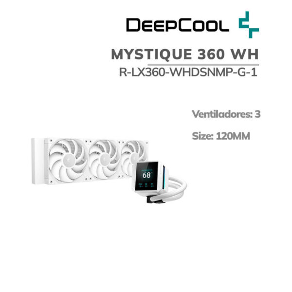 SISTEMA DE ENFRIAMIENTO LIQUIDO DEEPCOOL MYSTIQUE 360 WHITE (R-LX360-WHDSNMP-G-1)