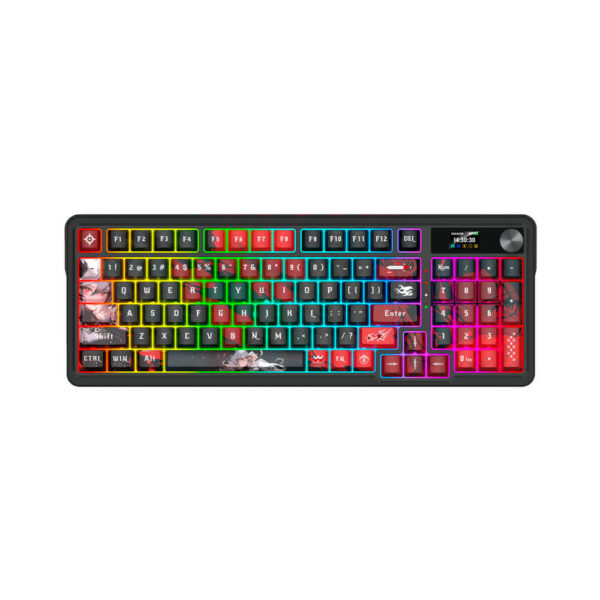 TECLADO GAMER REDRAGON ARTEMIS PRO ( K719AK-RGB-PRO ) SWITCH LION L | WIRED - WIRELESS - BT | PANTALLA LCD | LED-RGB