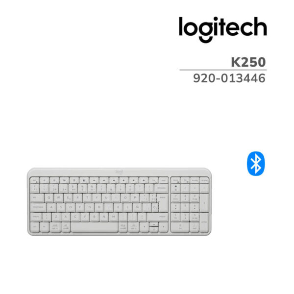 TECLADO LOGITECH K250 BLUETOOTH WHITE SP (920-013446)