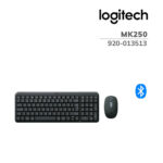 TECLADO LOGITECH + MOUSE MK250 BLUETOOTH SP BLACK (920-013513)