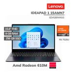 LAPTOP LENOVO IDEAPAD 1 15AMN7 RYZEN 5-7520U 8GB 256GB SSD 15.6 FHD WINDOWS 11(82VG00WXUS)
