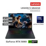 LAPTOP GAMER LENOVO LEGION 5 16IAX10 ULTRA 9-275HX 32GB 1TB SSD 16 WQXGA 240HZ GEFORCE RTX 5060 8GB WINDOWS 11 (83NX0000US)