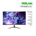 MONITOR GAMER HALION 24" ( HS2405FC ) PANEL CURVO VA | 144HZ - 1MS | HDMI - VGA