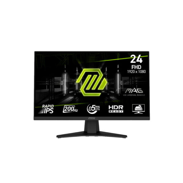 MONITOR GAMER MSI MAG 244F 23.8" FHD 200HZ IPS 0.5MS