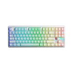 TECLADO GAMER AULA F87 PRO V2 (F87 PRO V2) WIRED - BT - WIRELESS | WHITE CONTOUR | SWITCH STAR VECTOR | LED-RGB - Imagen 2