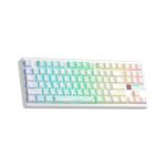 TECLADO GAMER AULA F87 PRO V2 (F87 PRO V2) WIRED - BT - WIRELESS | WHITE CONTOUR | SWITCH STAR VECTOR | LED-RGB - Imagen 3
