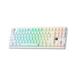 TECLADO GAMER AULA F87 PRO V2 (F87 PRO V2) WIRED - BT - WIRELESS | WHITE CONTOUR | SWITCH STAR VECTOR | LED-RGB - Imagen 4