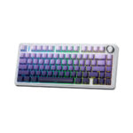 TECLADO GAMER AULA F75 PRO (F75PRO-P) WIRED - BT - WIRELESS | GRADIENT PURPLE | SWITCH STAR VECTOR | LED-RGB
