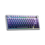 TECLADO GAMER AULA F75 PRO (F75PRO-P) WIRED - BT - WIRELESS | GRADIENT PURPLE | SWITCH STAR VECTOR | LED-RGB