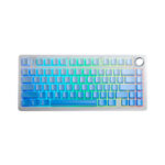 TECLADO GAMER AULA F75 PRO (F75PRO-W) WIRED - BT - WIRELESS | GRADIENT BLUE | SWITCH STAR VECTOR | LED-RGB