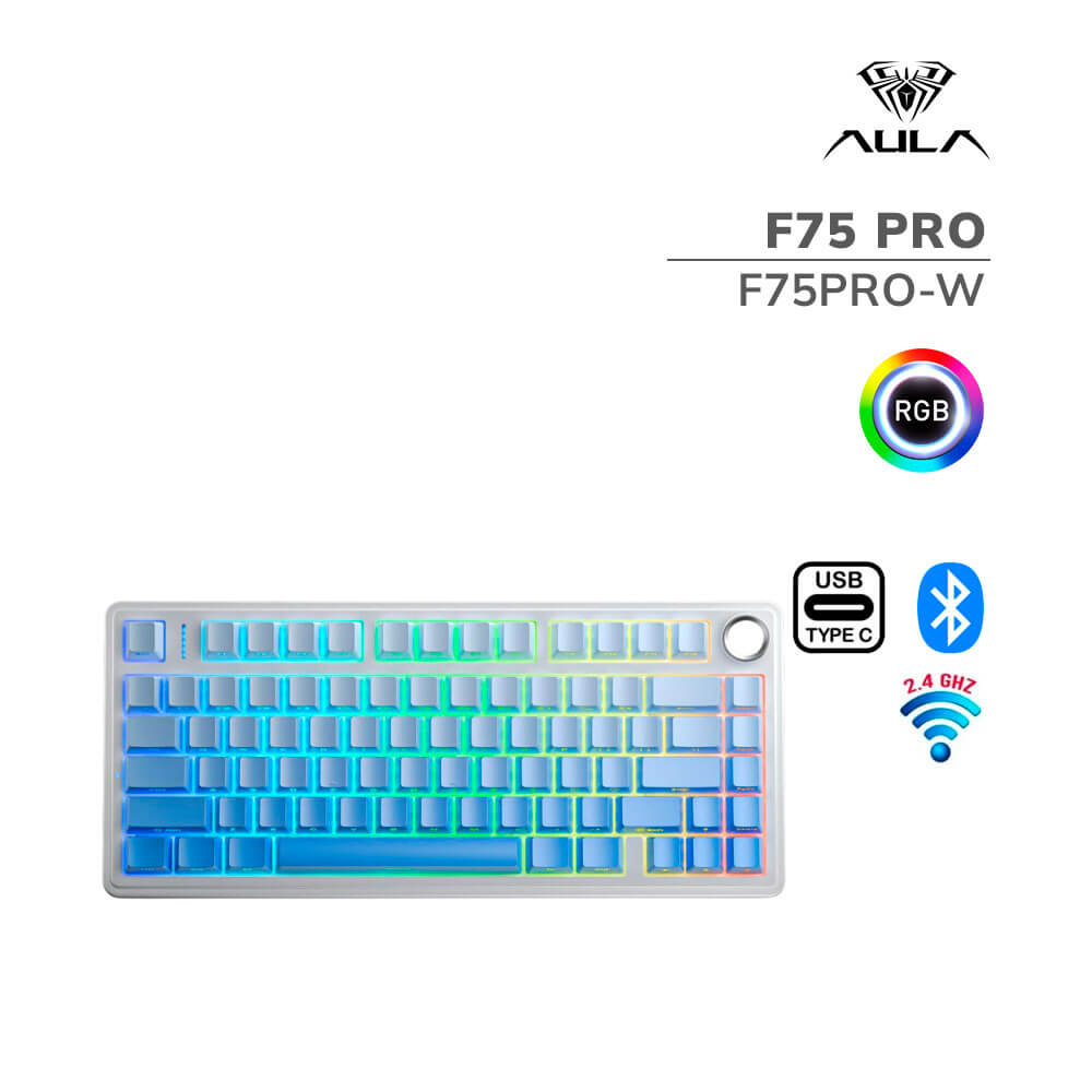 teclado-gamer-aula-f75-pro-f75pro-w-wired-bt-wireless-gradient-blue-switch-star-vector-led-rgb-pc-speed TECLADO GAMER AULA F75 PRO (F75PRO-W) WIRED - BT - WIRELESS | GRADIENT BLUE | SWITCH STAR VECTOR | LED-RGB