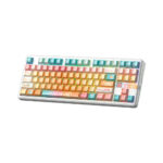 TECLADO GAMER AULA F87 PRO V2 (F87 PRO V2) WIRED - BT - WIRELESS | DYE SUBLIMATED | SWITCH METEOR ICE CREAM | LED-RGB