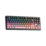TECLADO GAMER AULA F87 PRO V2 (F87 PRO V2) WIRED - BT - WIRELESS | GRADIENT BLACK/PINK | SWITCH X3 | LED-RGB