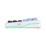 TECLADO GAMER AULA F87 PRO V2 (F87 PRO V2) WIRED - BT - WIRELESS | WHITE/BLUE/DARK PURPLE | SWITCH STAR VECTOR | LED-RGB